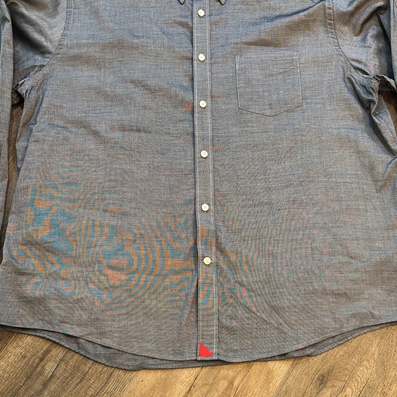 UNTUCKit Men’s Size XXL Gray Silver Casual Button Down Shirt - Picture 3 of 8